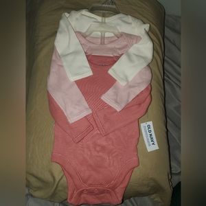 3 piece girls onsie pack